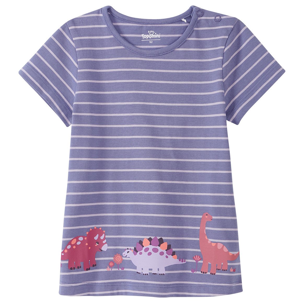 Baby T-Shirt mit Dino-Motiven von Topomini
