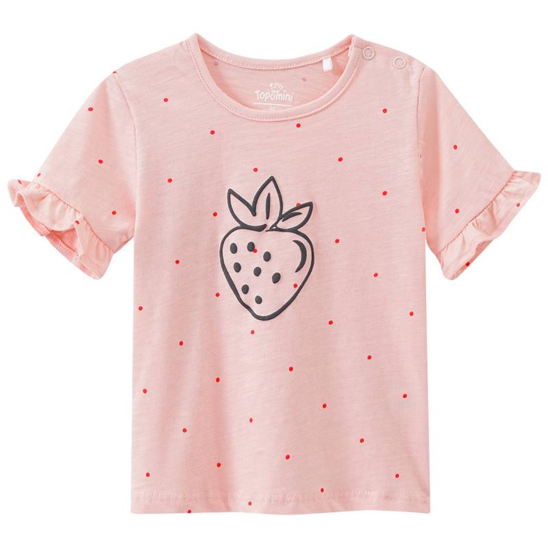 Baby T-Shirt mit Erdbeer-Print von Topomini