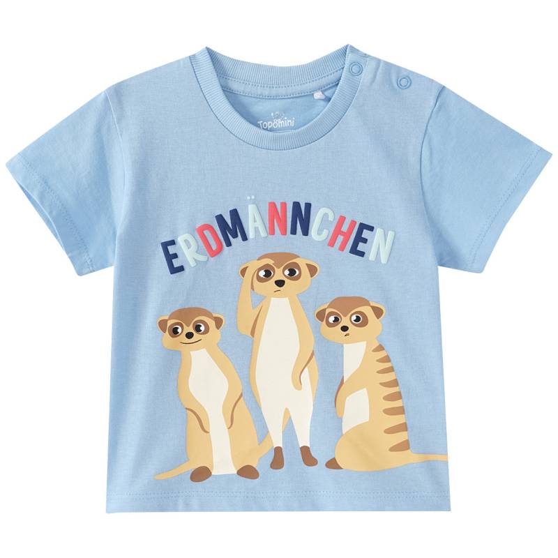 Baby T-Shirt mit Erdmännchen-Motiv von Topomini