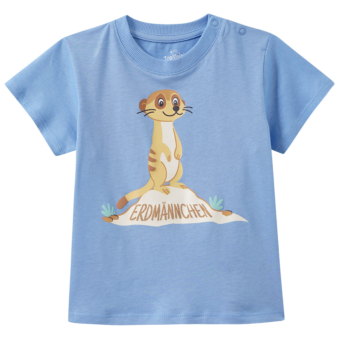 Baby T-Shirt mit Erdmännchen-Motiv von Topomini