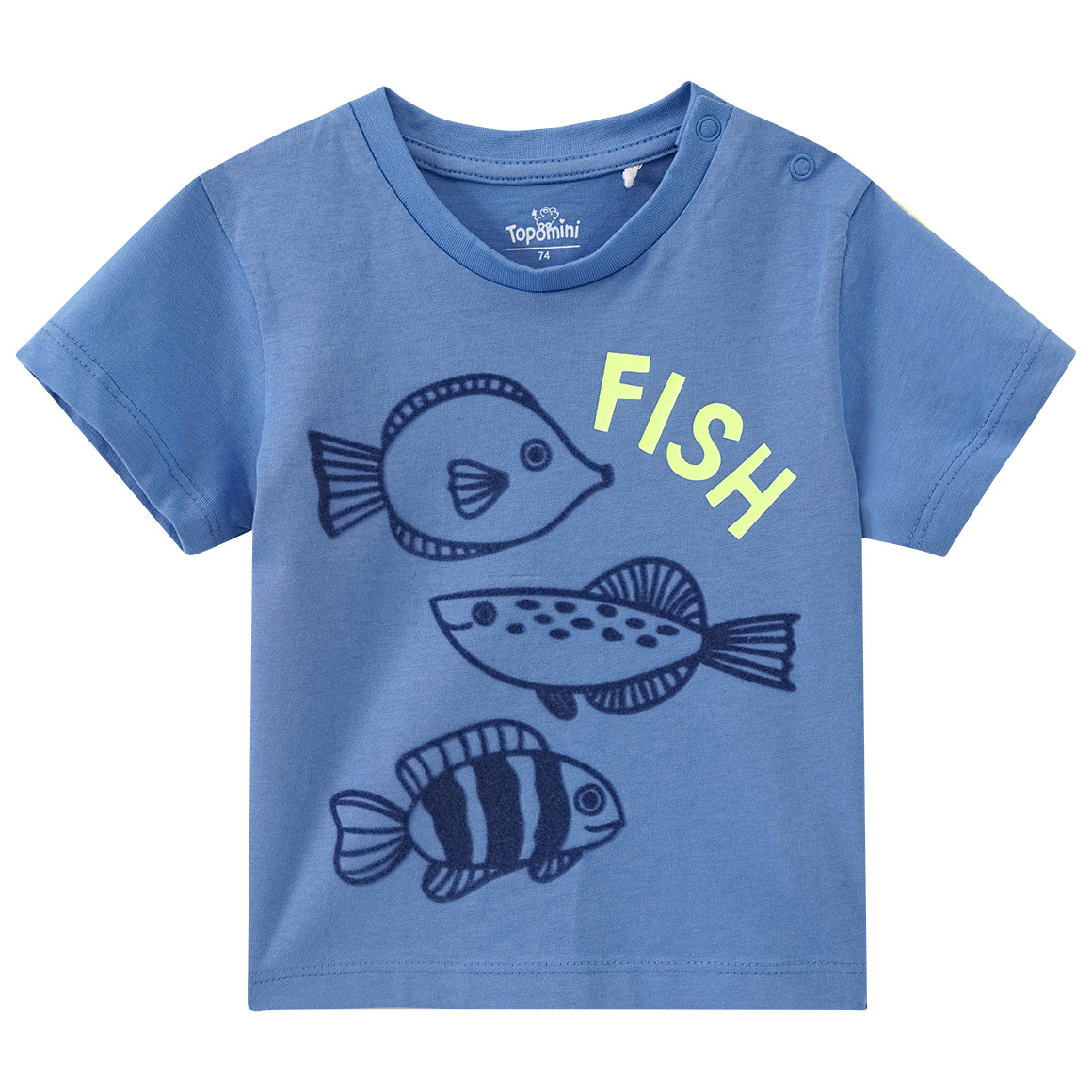 Baby T-Shirt mit Fisch-Motiv von Topomini