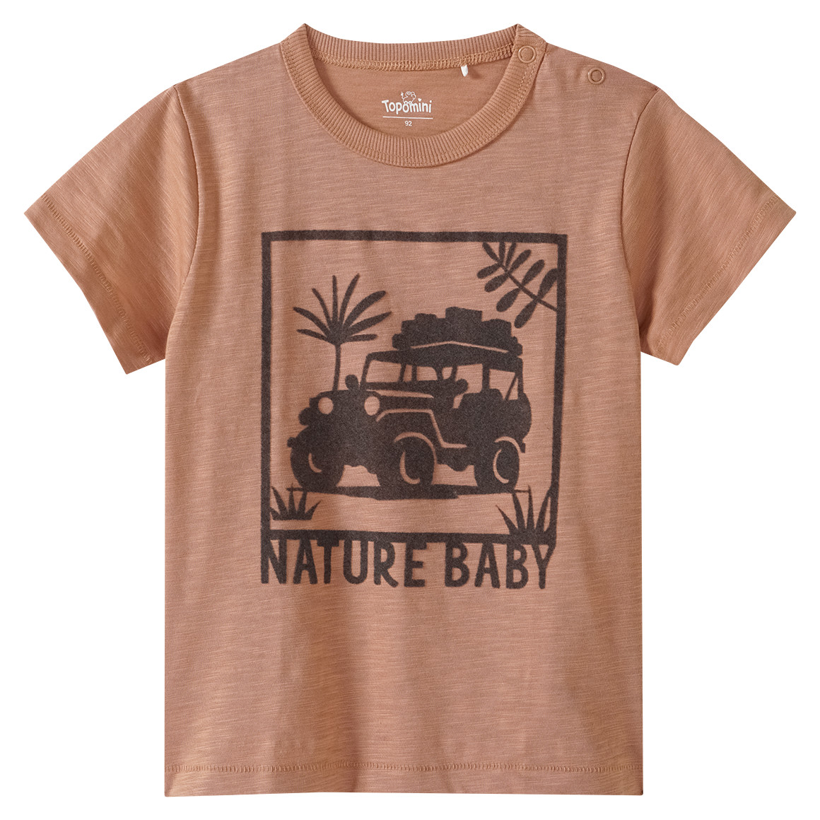 Baby T-Shirt mit Flockprint Baby T-Shirt mit Flockprint von Topomini