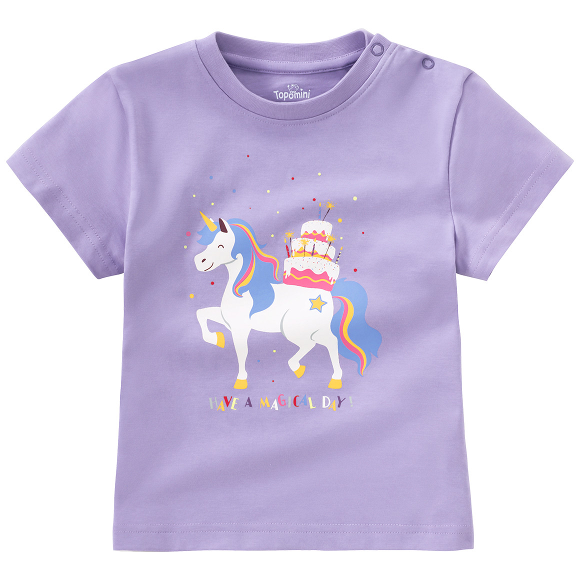 Baby T-Shirt mit Geburtstags-Motiv Baby T-Shirt mit Geburtstags-Motiv von Topomini