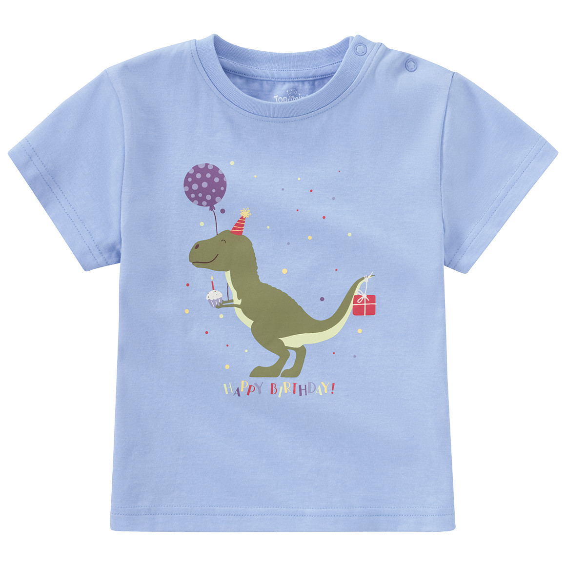 Baby T-Shirt mit Geburtstags-Motiv Baby T-Shirt mit Geburtstags-Motiv von Topomini