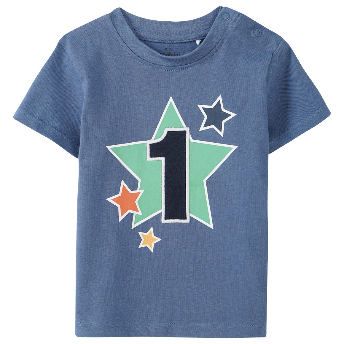 Baby T-Shirt mit Geburtstagszahl von Topomini