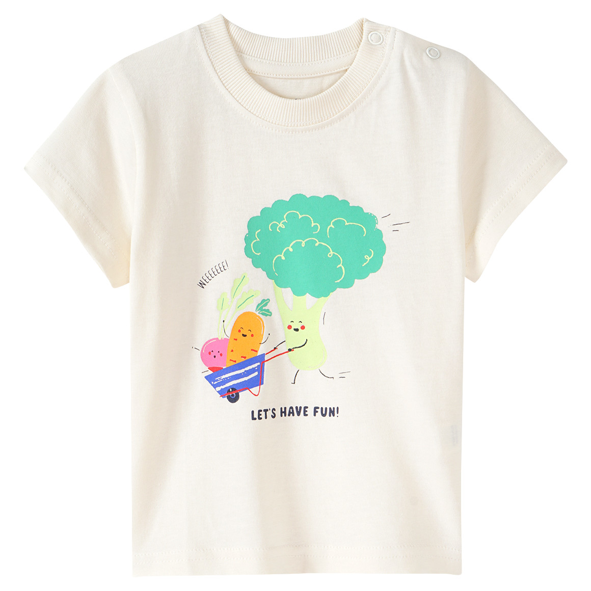 Baby T-Shirt mit Gemüse-Print von Topomini