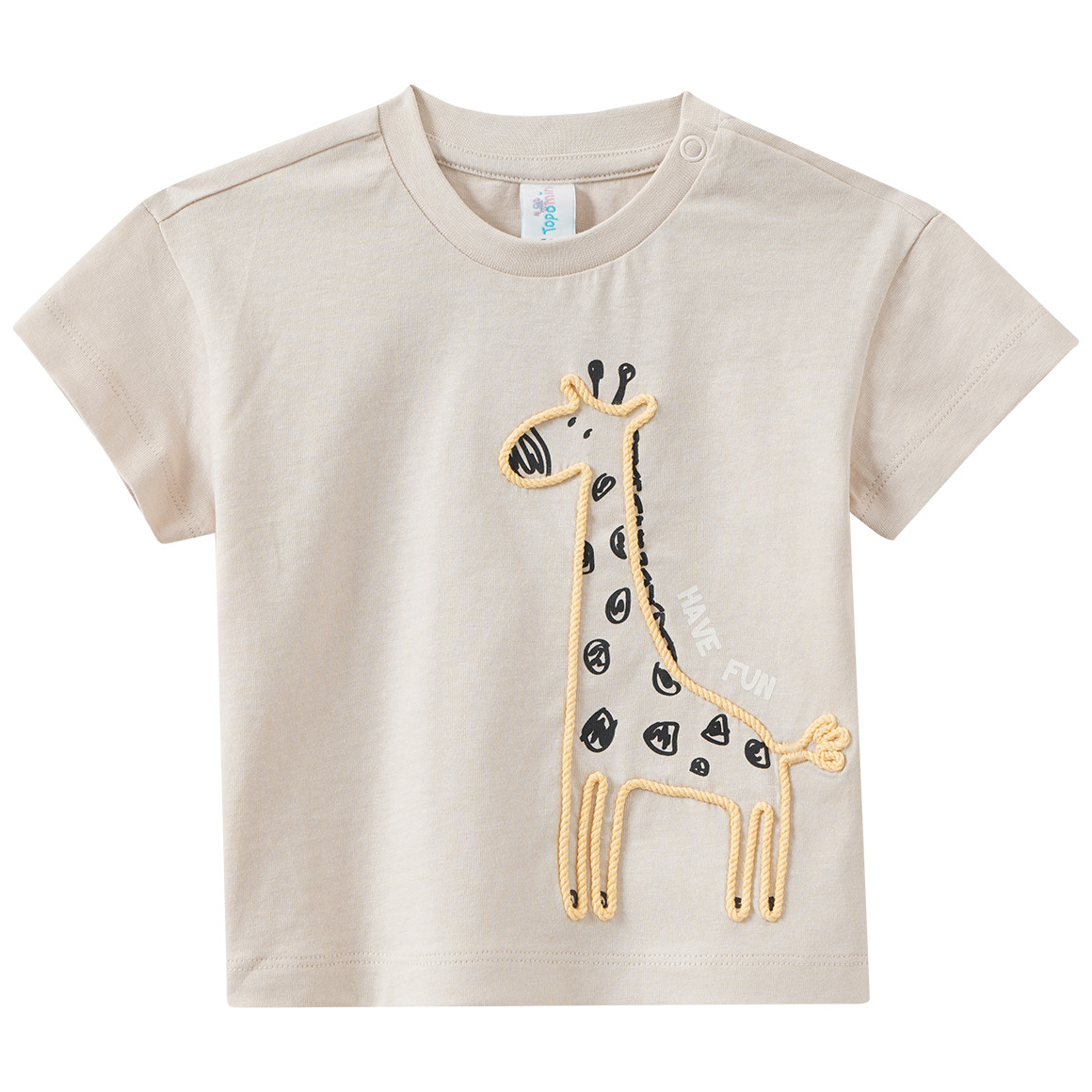 Baby T-Shirt mit Giraffen-Motiv von Topomini