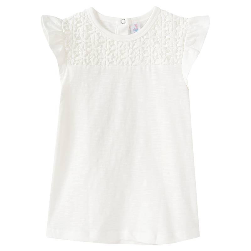 Baby T-Shirt mit Häkelspitze Baby T-Shirt mit Häkelspitze von Topomini
