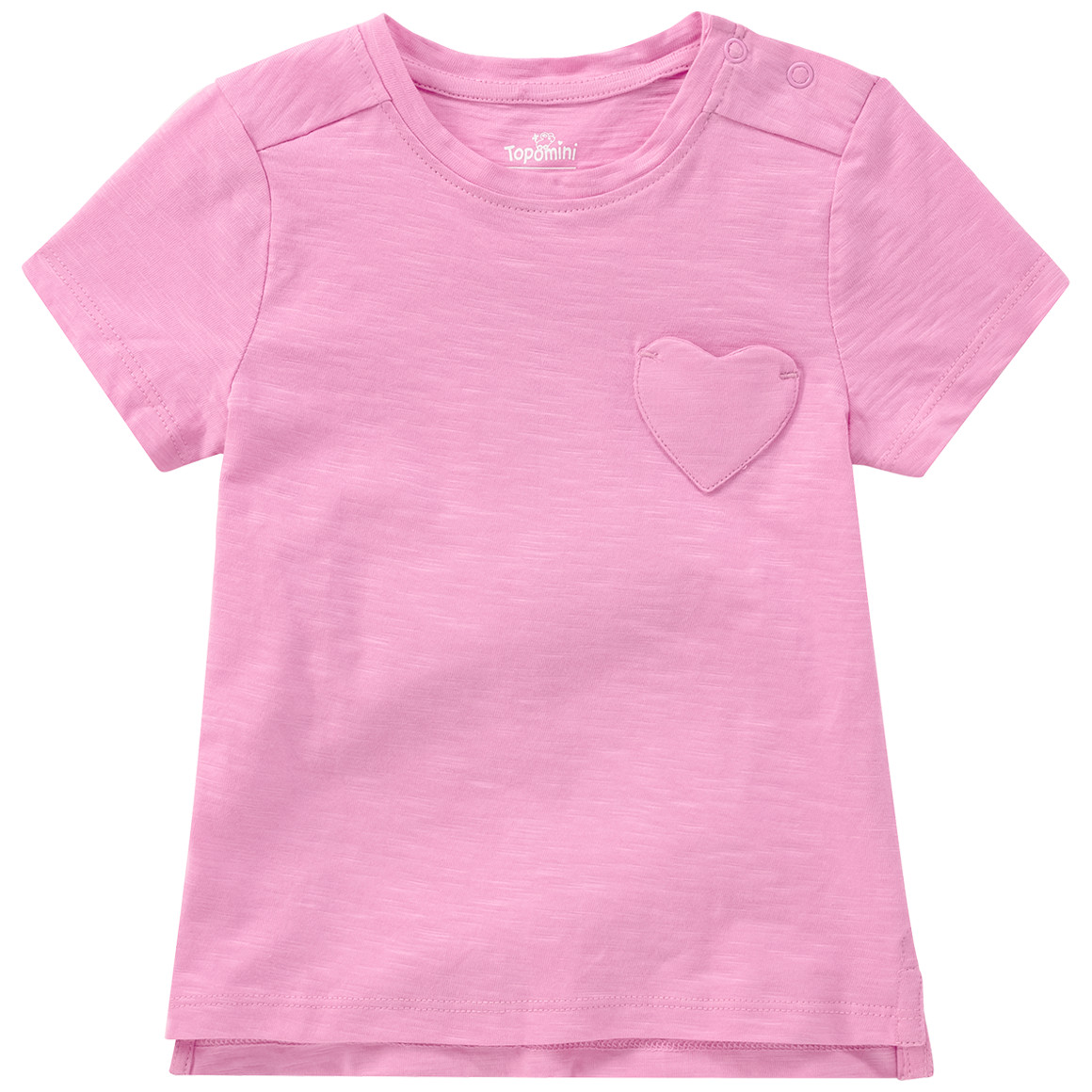 Baby T-Shirt mit Herz-Tasche von Topomini