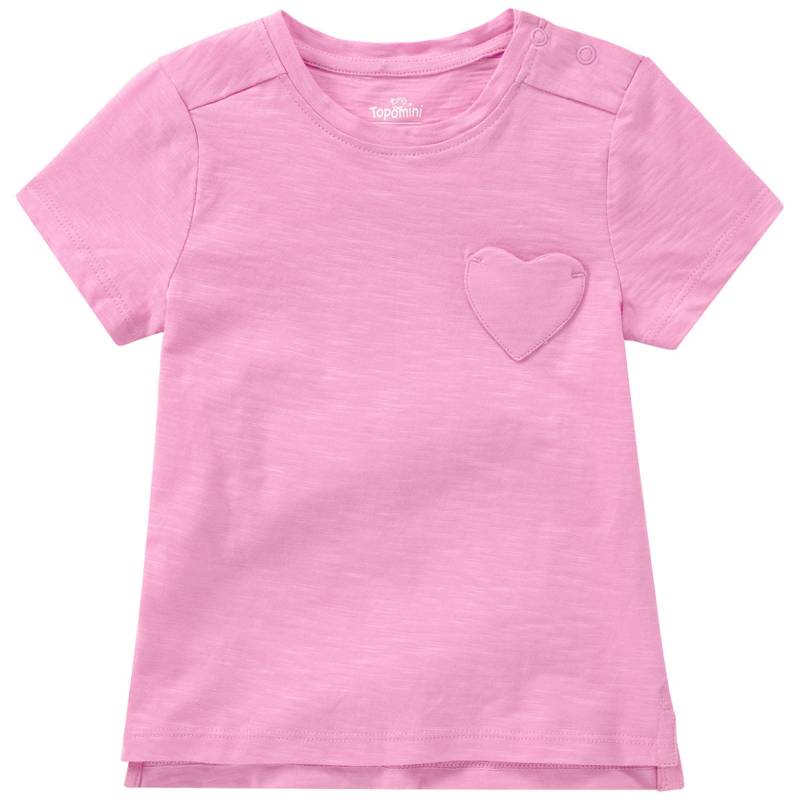 Baby T-Shirt mit Herz-Tasche von Topomini