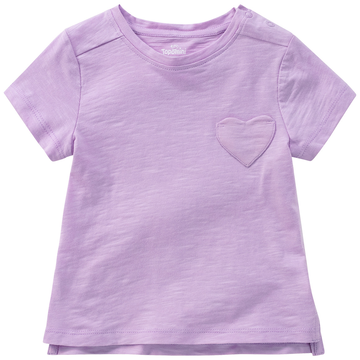 Baby T-Shirt mit Herz-Tasche von Topomini