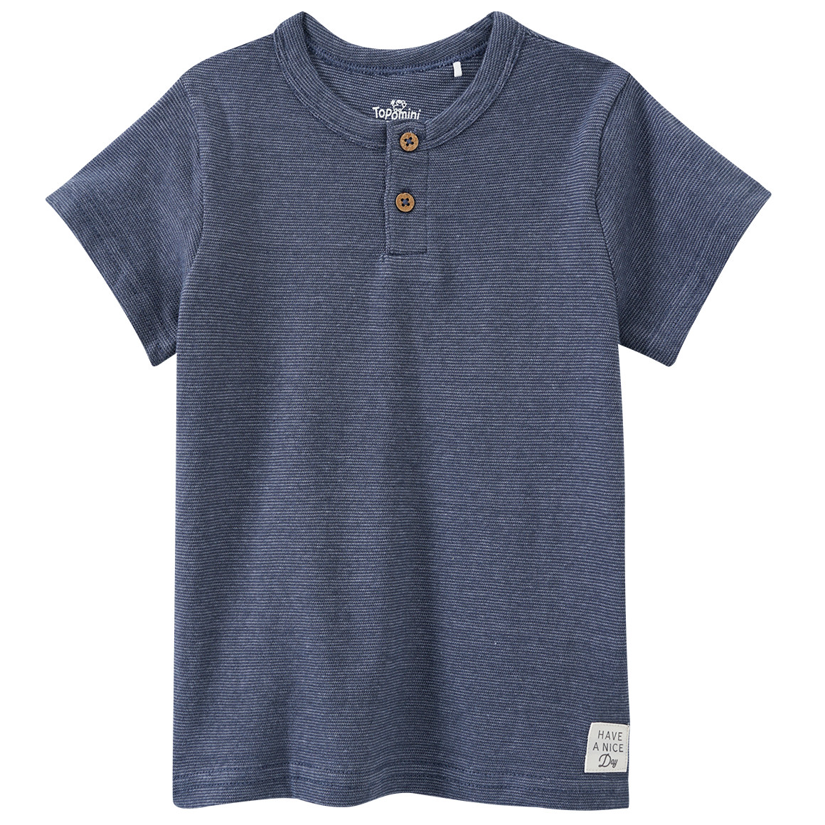 Baby T-Shirt mit Knopfleiste Baby T-Shirt mit Knopfleiste von Topomini