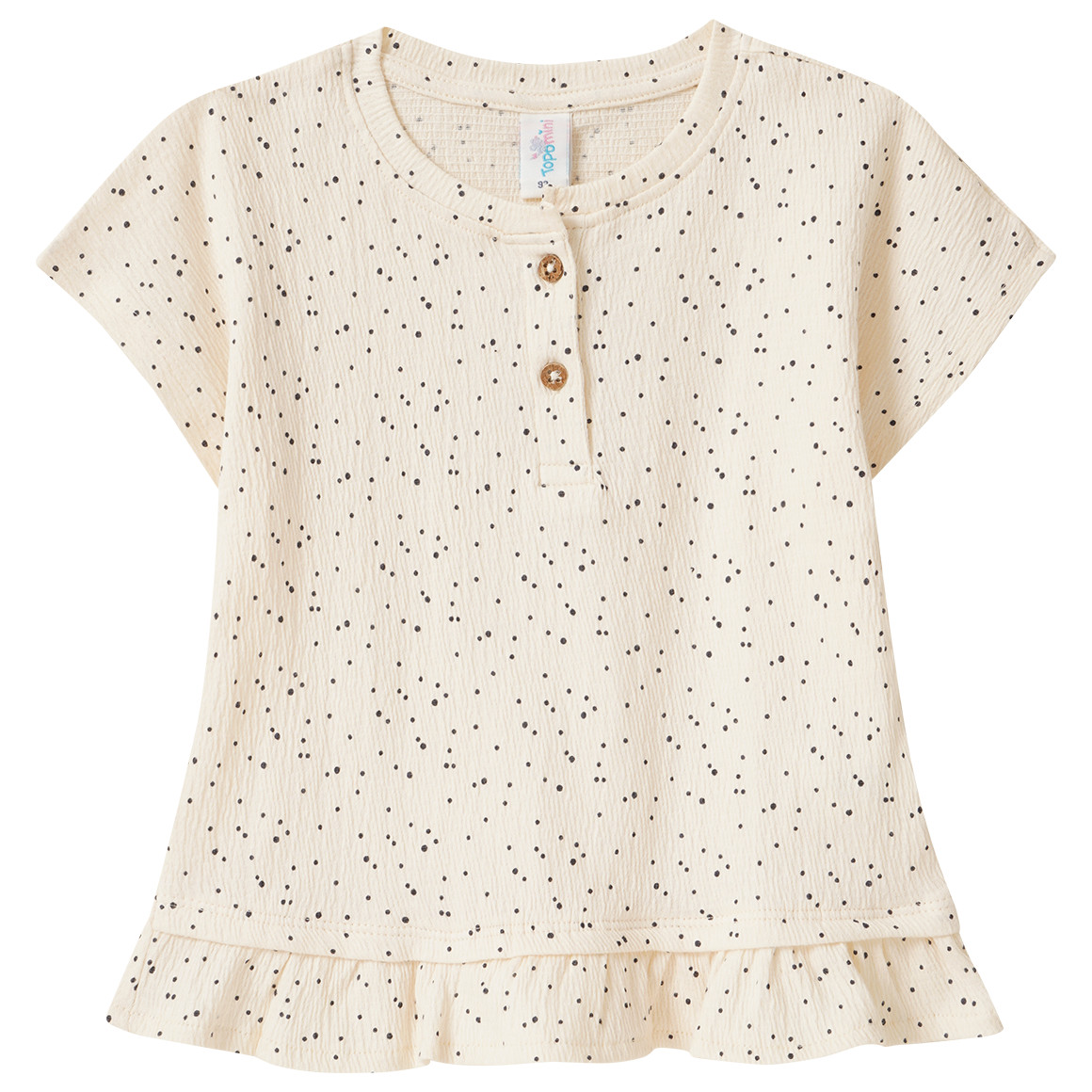 Baby T-Shirt mit Krepp-Struktur von Topomini