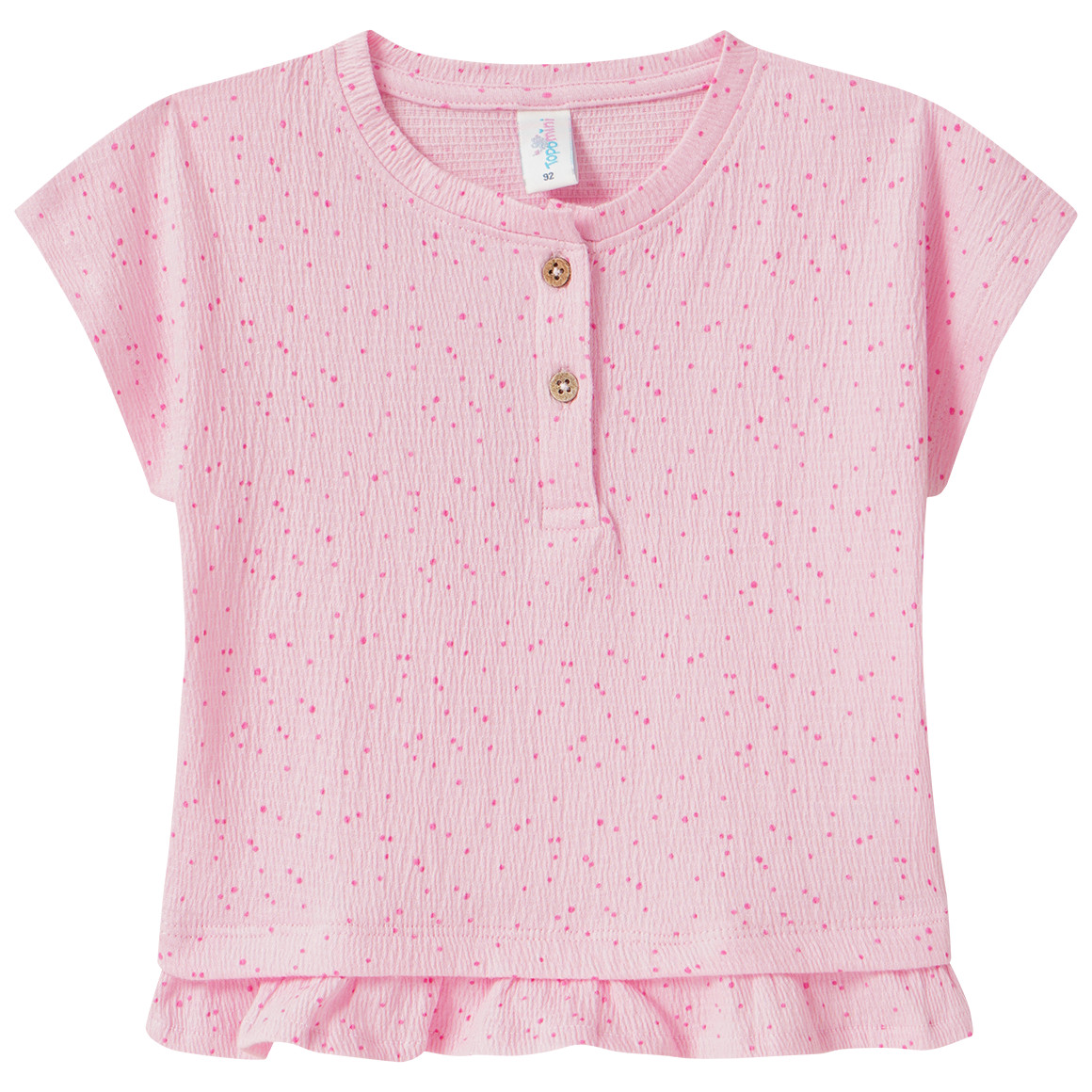 Baby T-Shirt mit Krepp-Struktur von Topomini