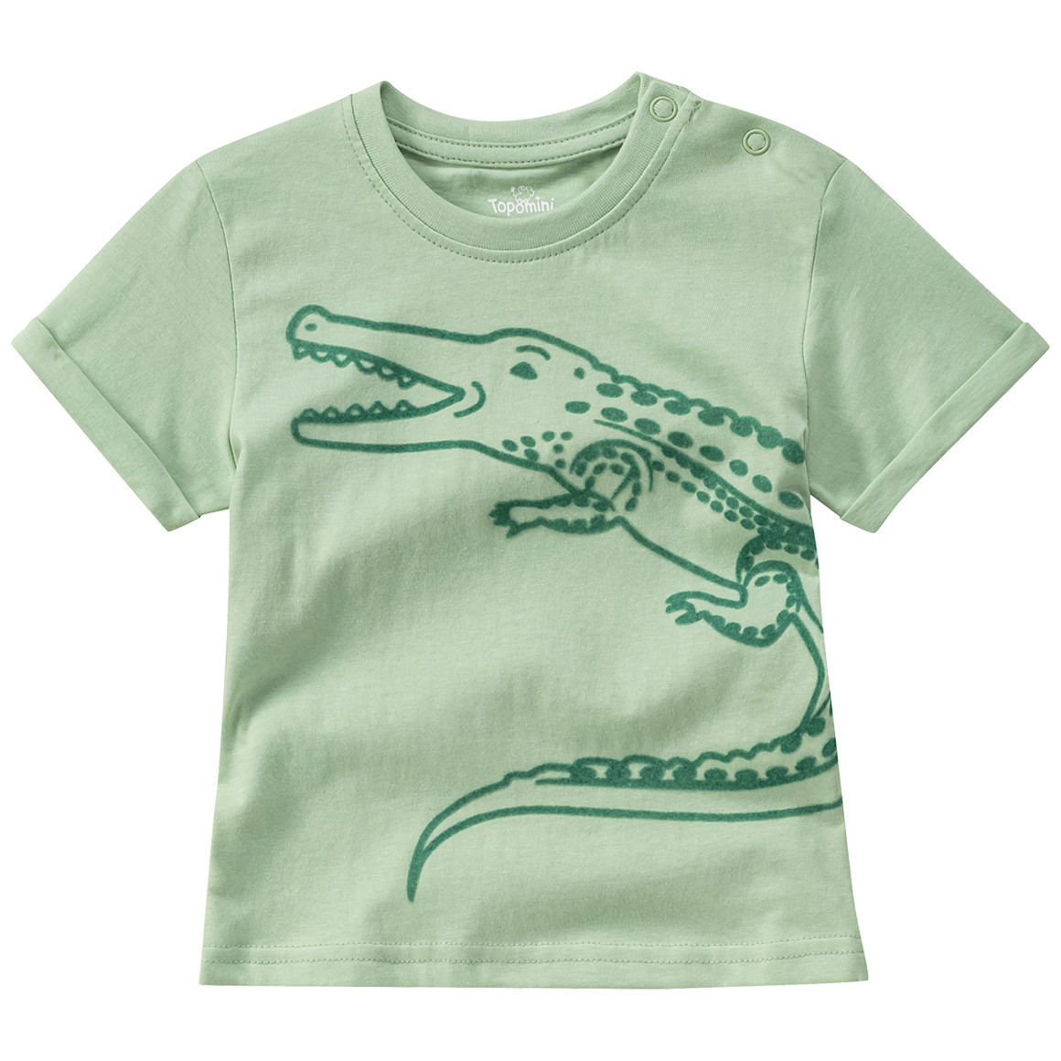 Baby T-Shirt mit Krokodil-Motiv von Topomini