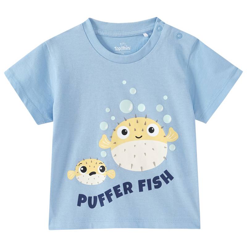Baby T-Shirt mit Kugelfisch-Motiv von Topomini