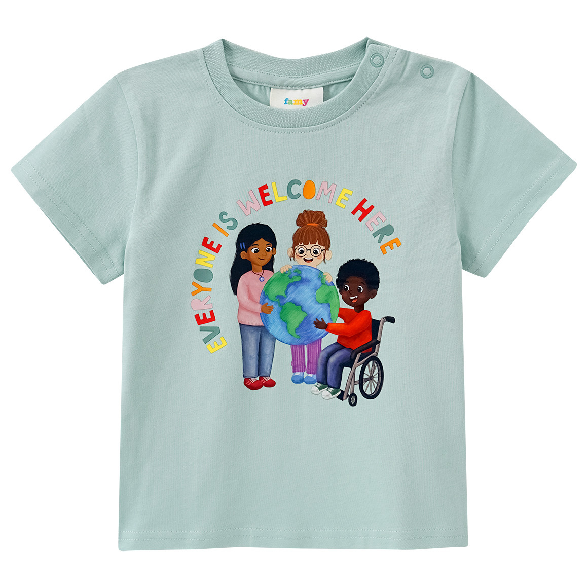 Baby T-Shirt mit Message-Print Baby T-Shirt mit Message-Print von Topomini