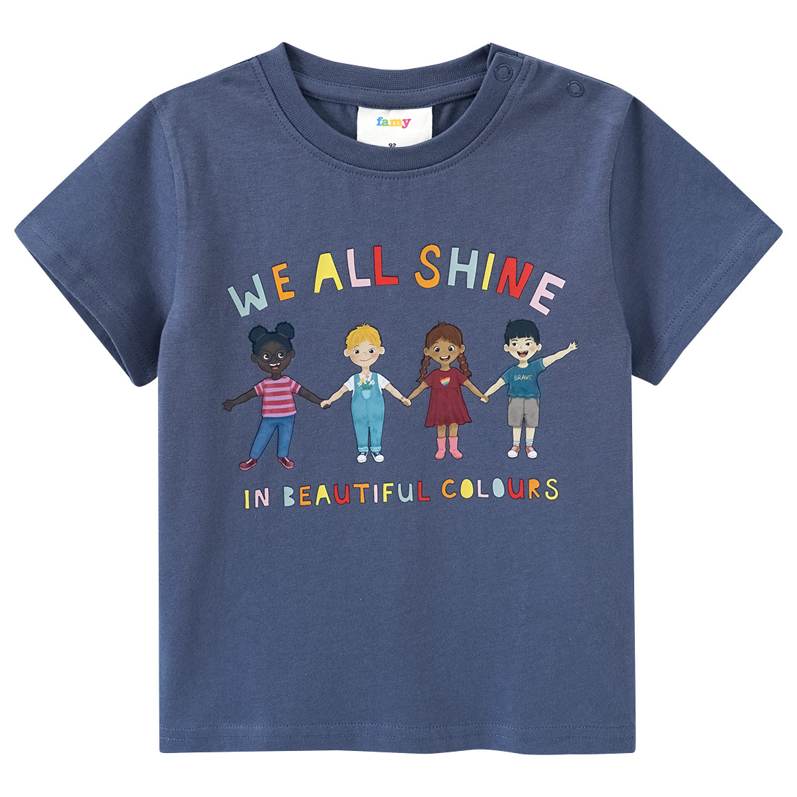 Baby T-Shirt mit Message-Print von Topomini