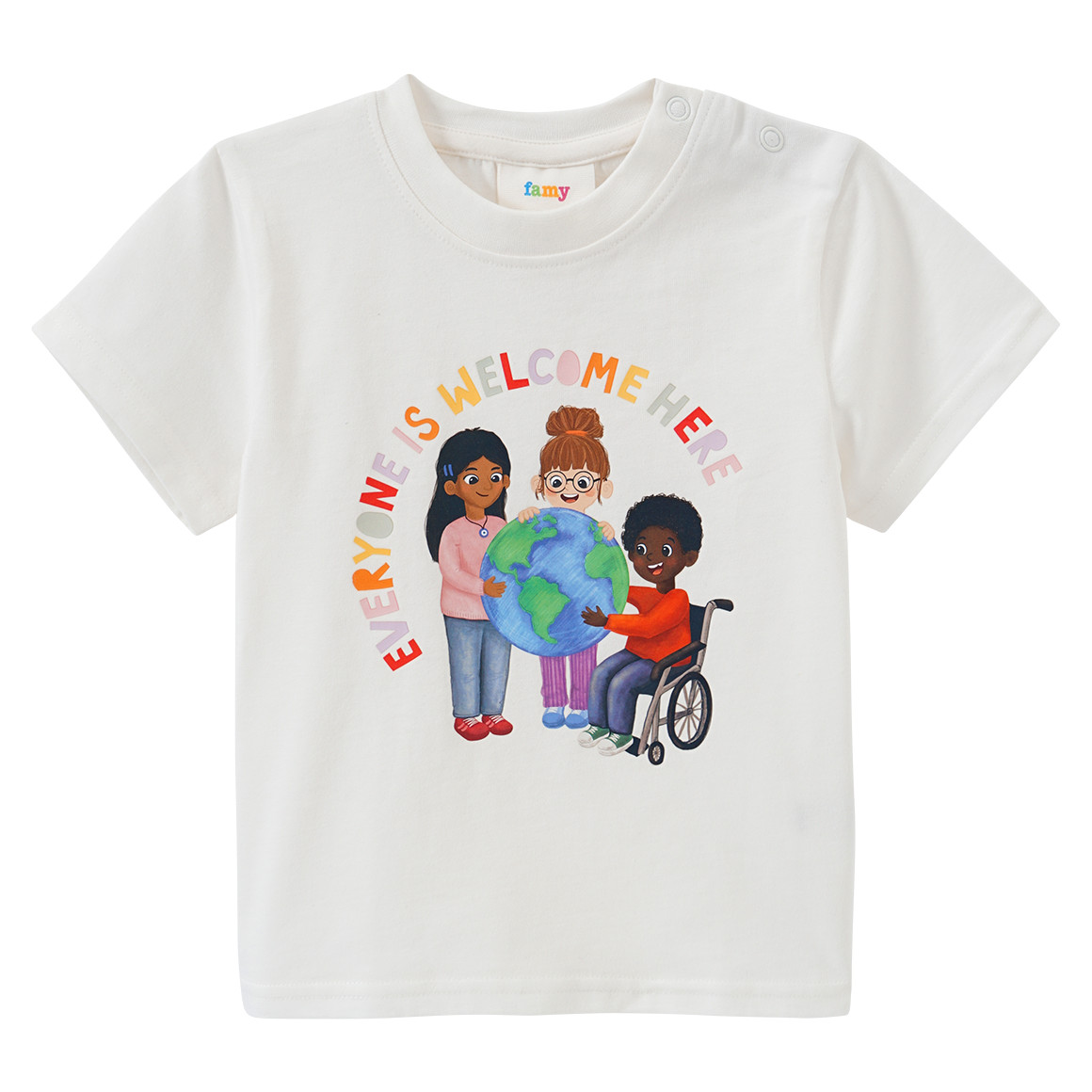 Baby T-Shirt mit Message-Print von Topomini