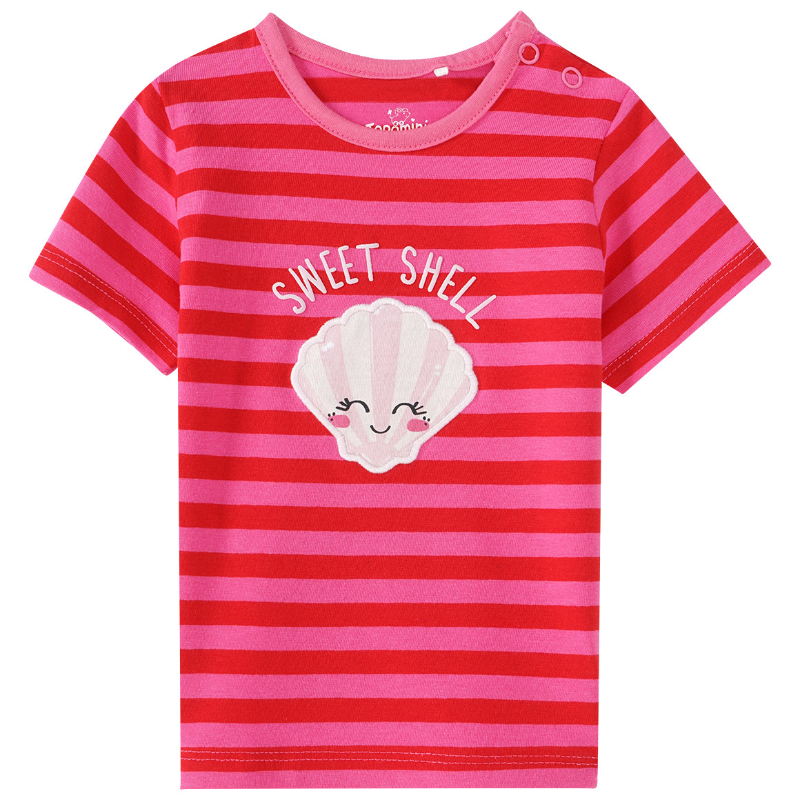 Baby T-Shirt mit Muschel-Motiv von Topomini