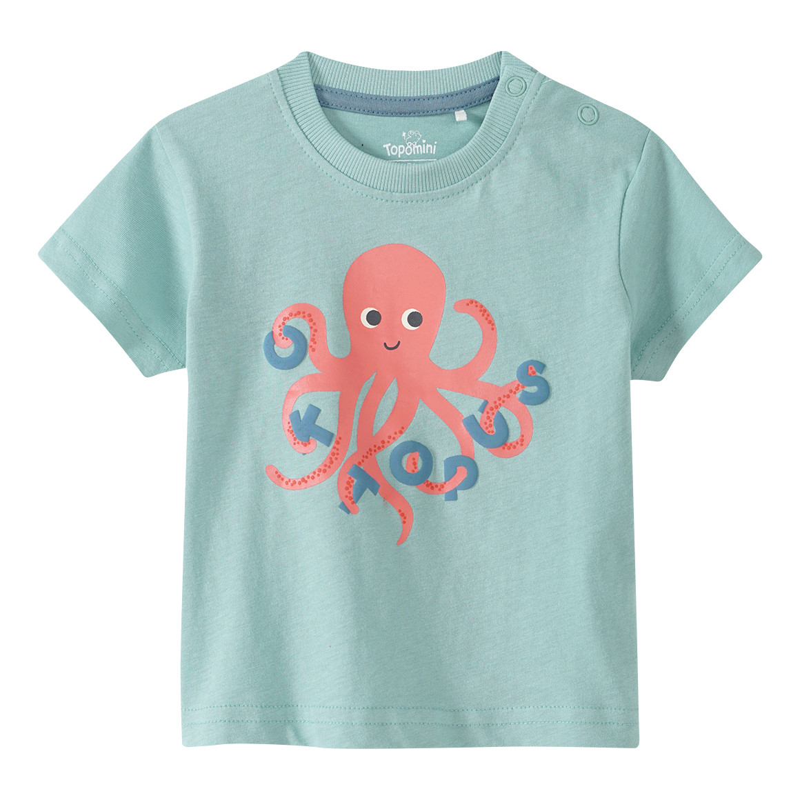 Baby T-Shirt mit Oktopus-Motiv von Topomini