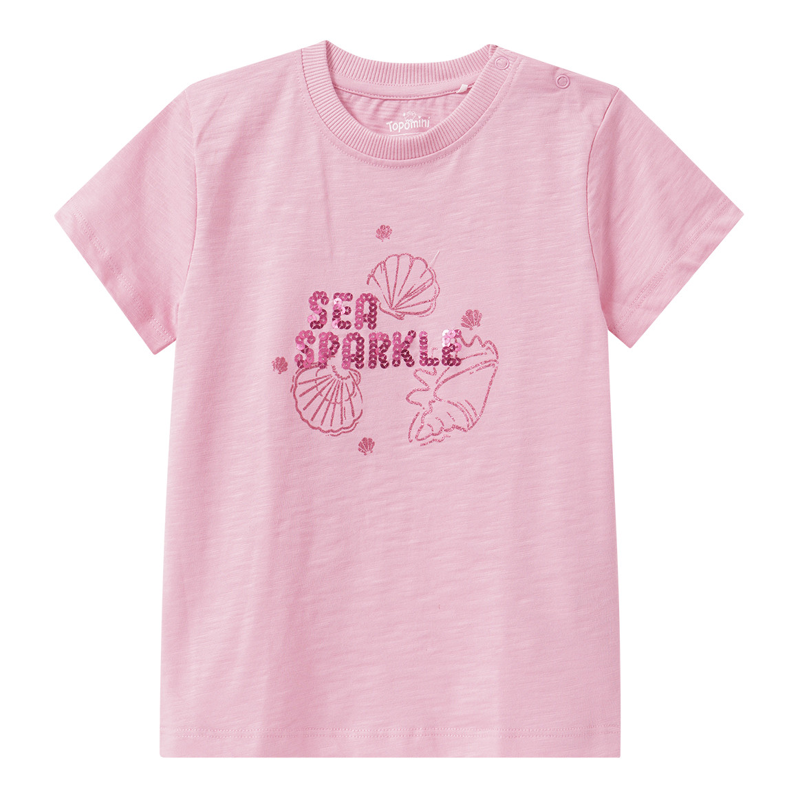 Baby T-Shirt mit Pailletten von Topomini