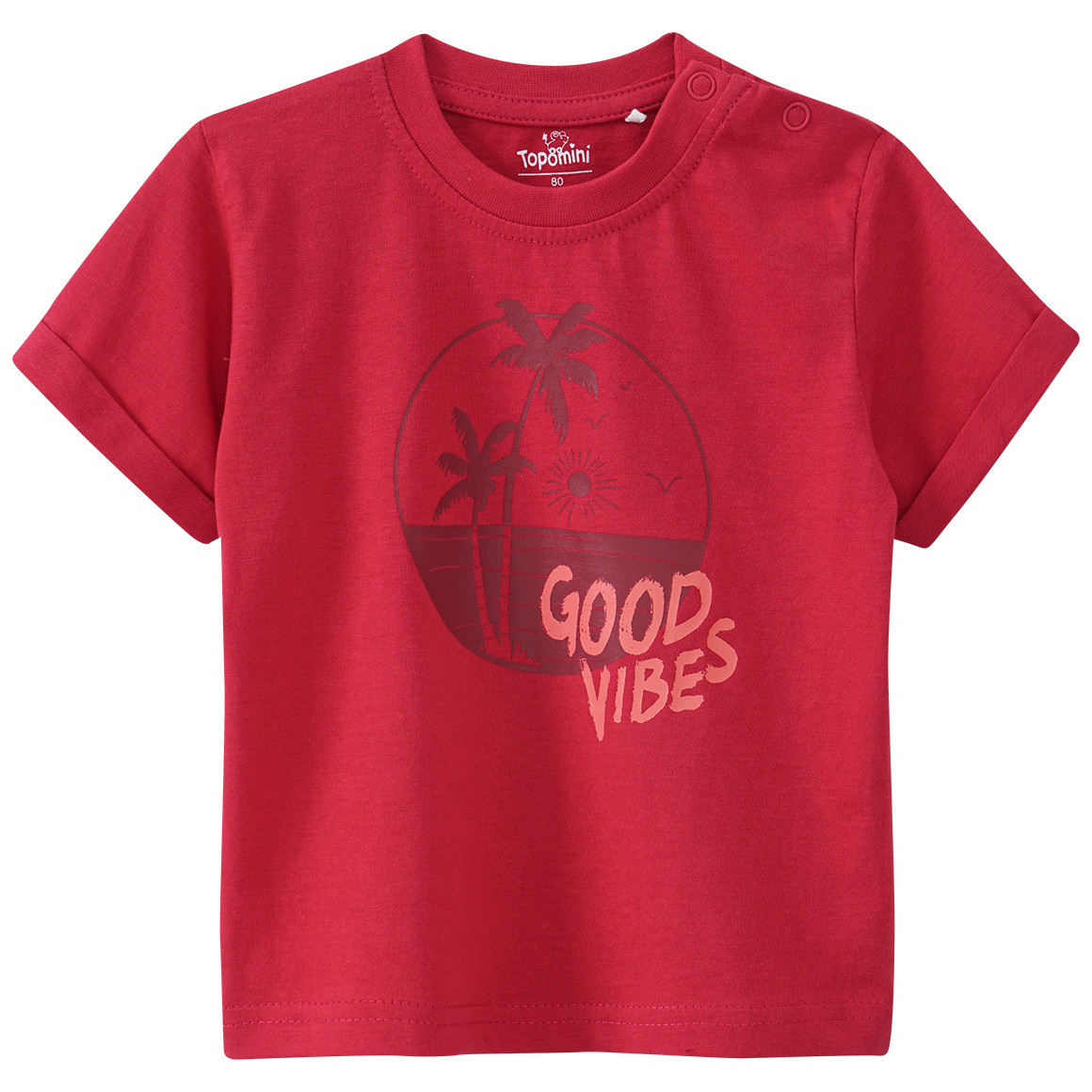 Baby T-Shirt mit Palmen-Motiv von Topomini