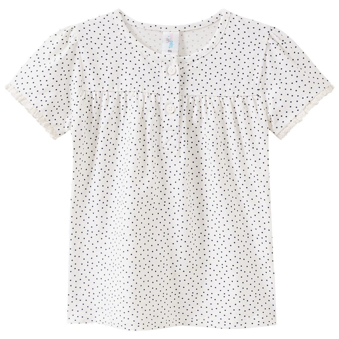 Baby T-Shirt mit Punkte-Allover Baby T-Shirt mit Punkte-Allover von Topomini