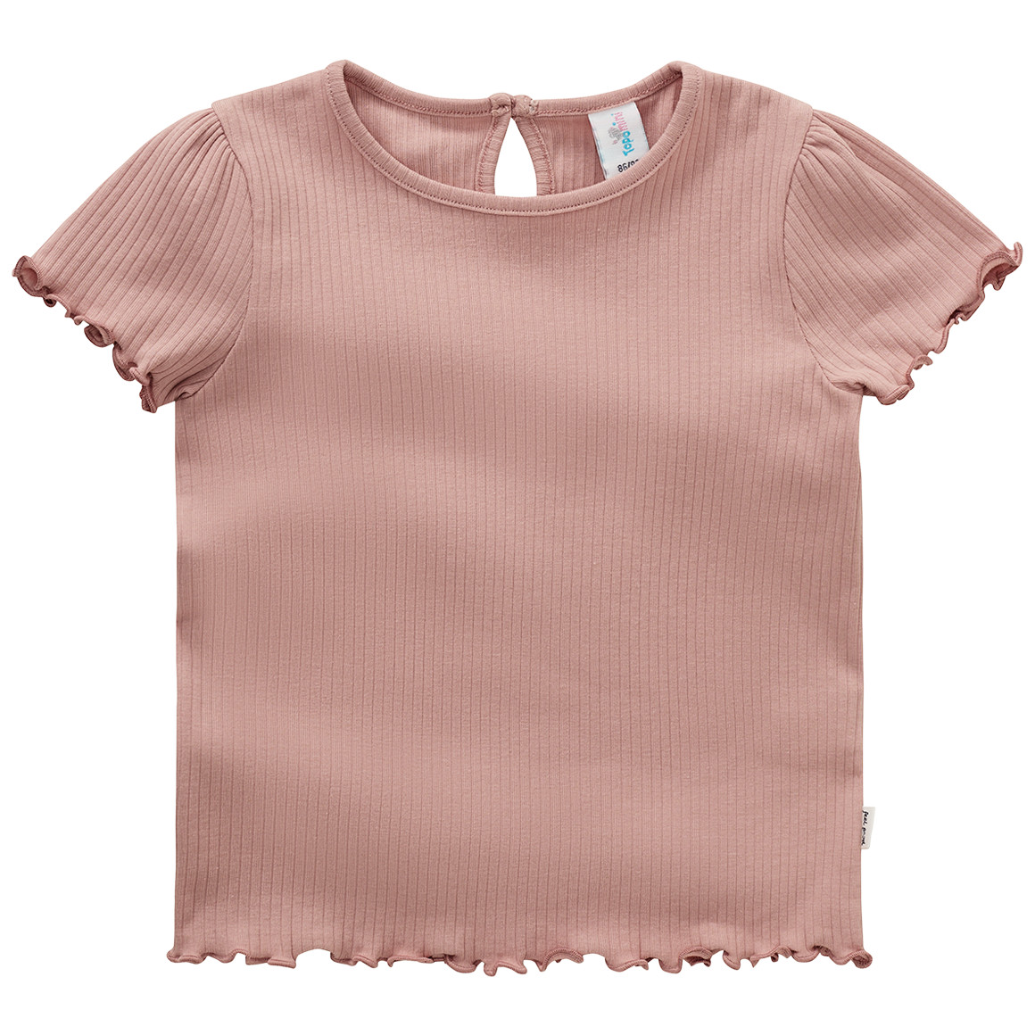 Baby T-Shirt mit Ripp-Struktur von Topomini