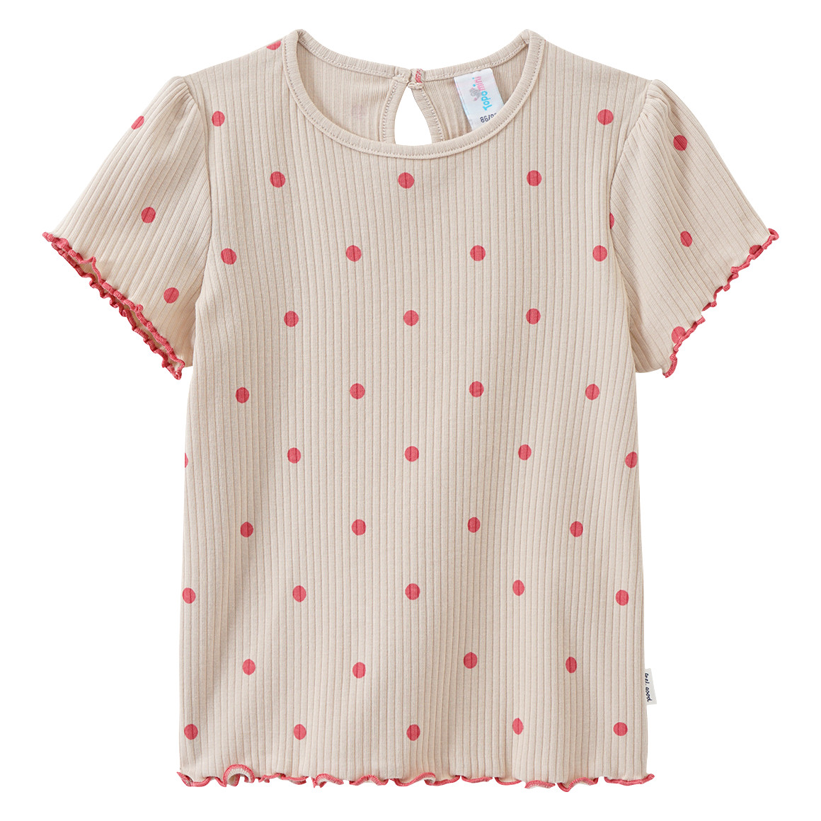 Baby T-Shirt mit Ripp-Struktur von Topomini