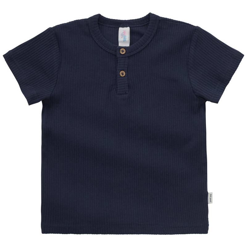 Baby T-Shirt mit Ripp-Struktur von Topomini