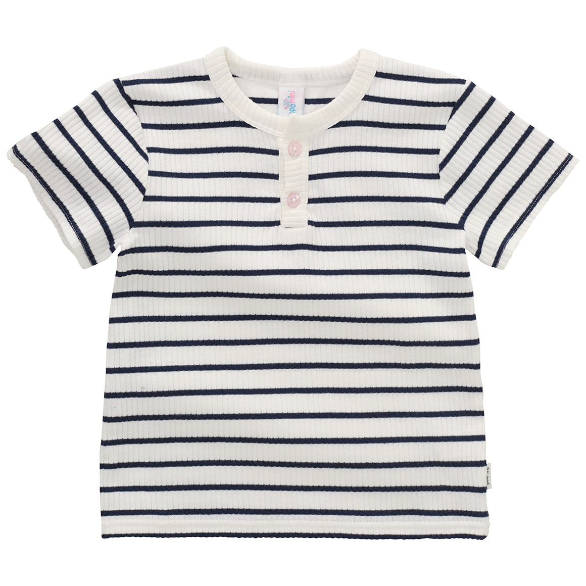 Baby T-Shirt mit Ripp-Struktur von Topomini
