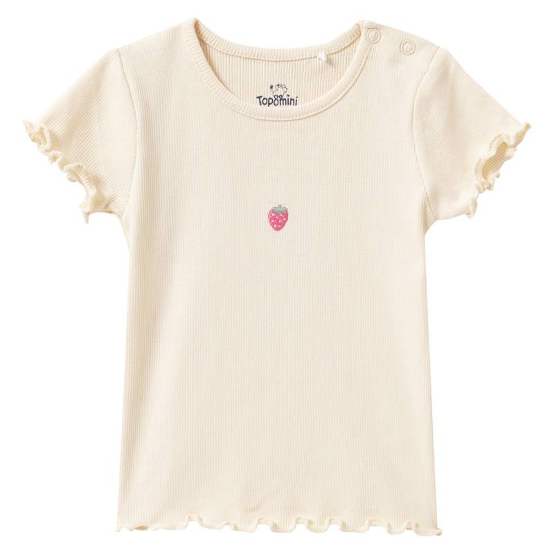 Baby T-Shirt mit Ripp-Struktur von Topomini