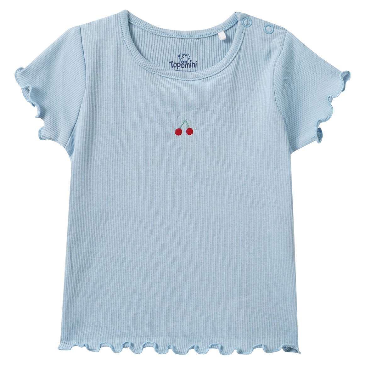 Baby T-Shirt mit Ripp-Struktur von Topomini