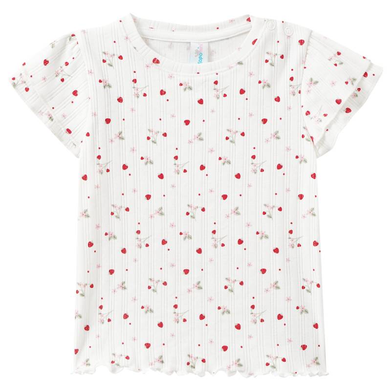 Baby T-Shirt mit Ripp-Struktur von Topomini