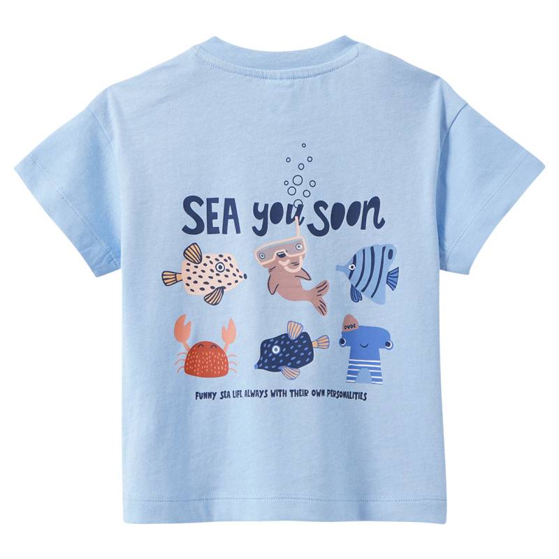 Baby T-Shirt mit Rücken-Print von Topomini