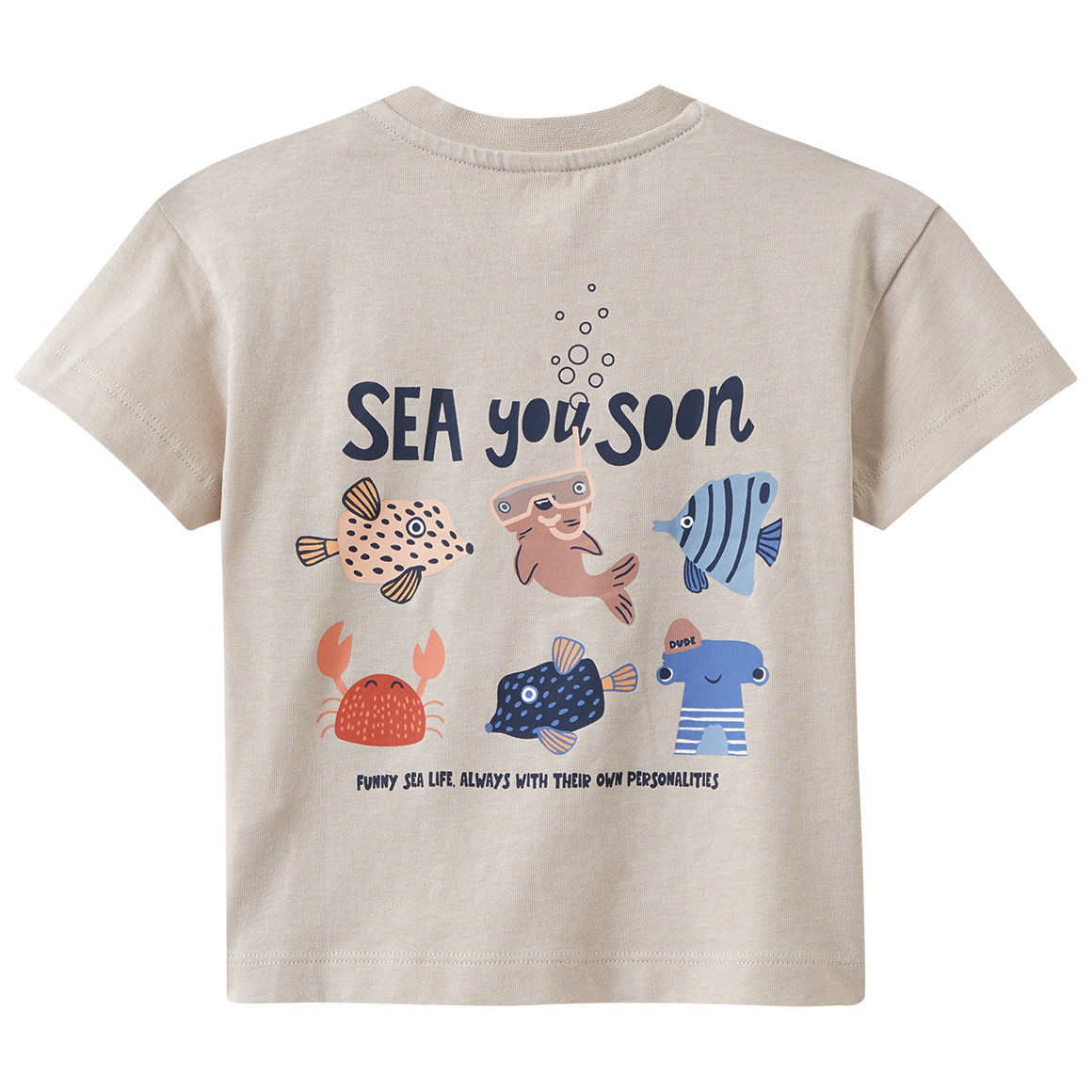 Baby T-Shirt mit Rücken-Print von Topomini