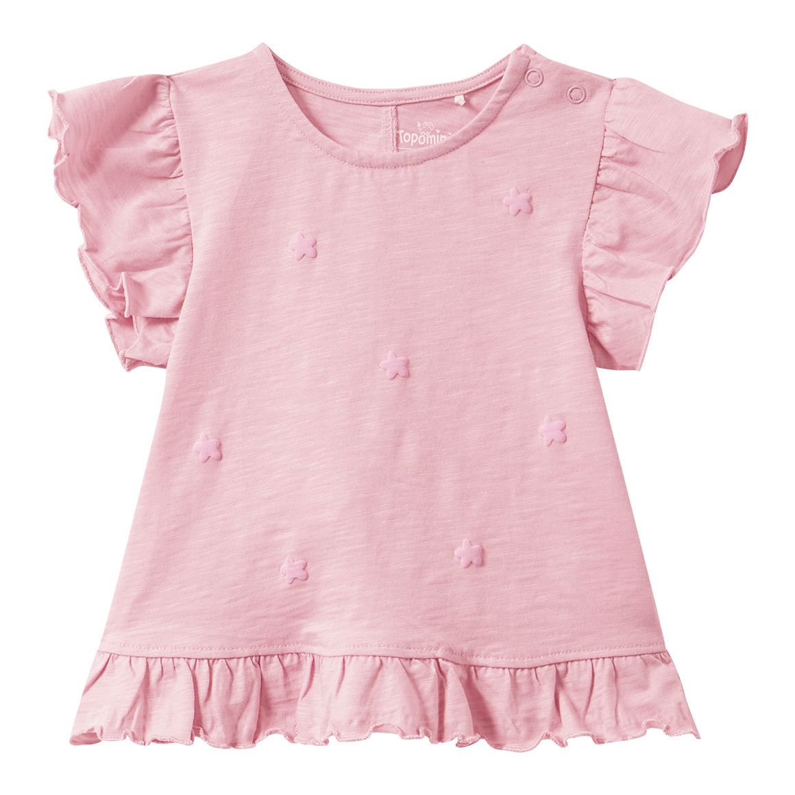 Baby T-Shirt mit Rüschen von Topomini