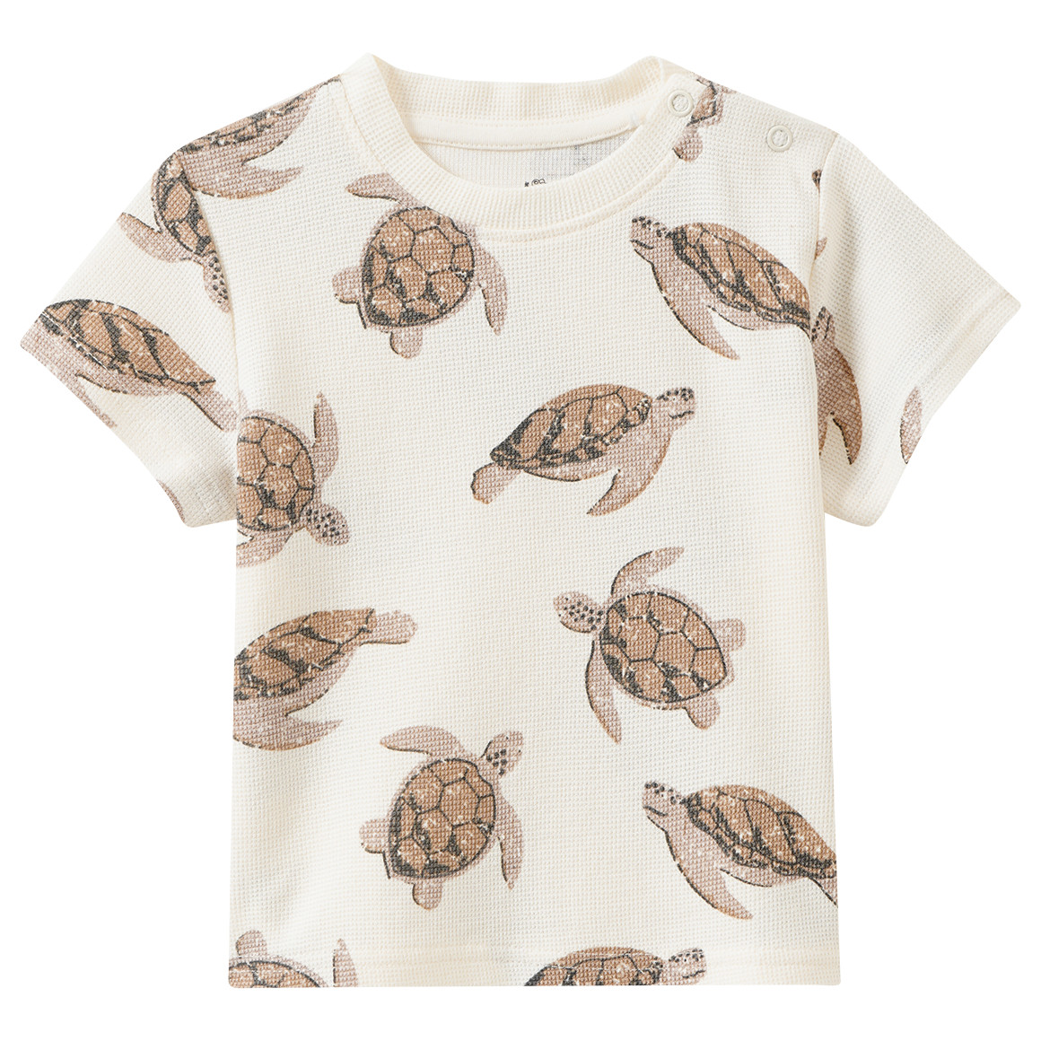 Baby T-Shirt mit Schildkröten-Prints von Topomini