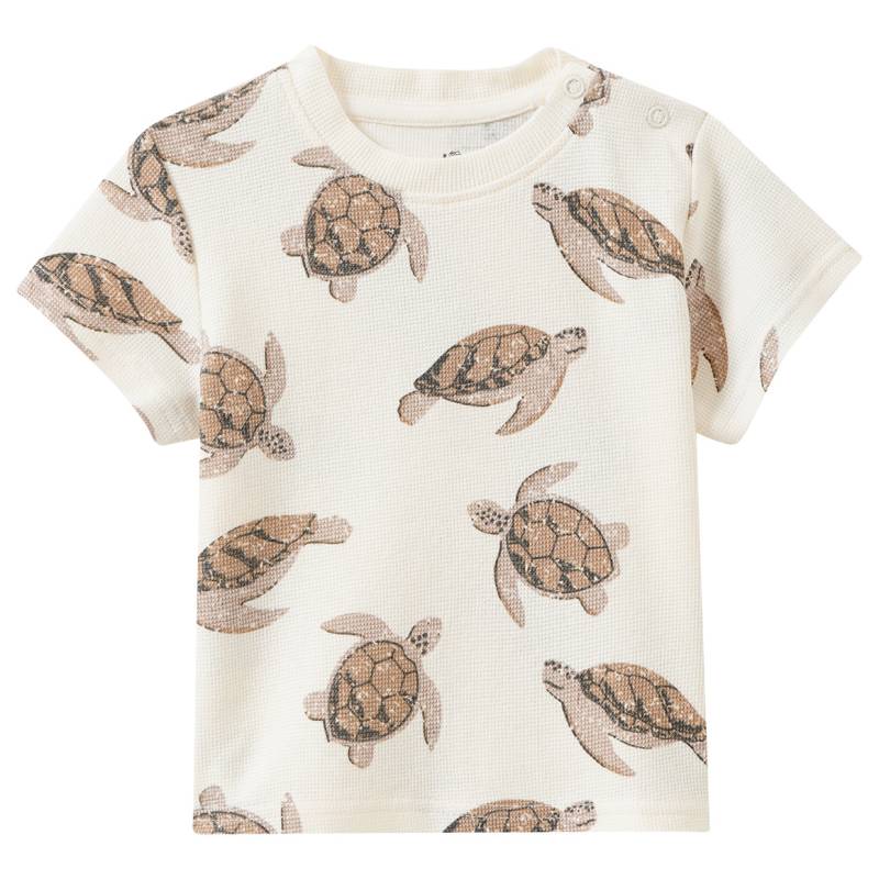 Baby T-Shirt mit Schildkröten-Prints von Topomini