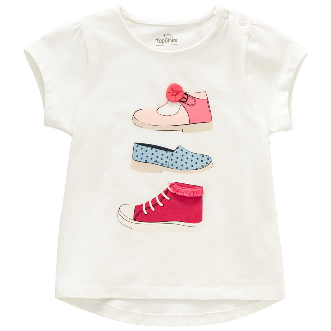 Baby T-Shirt mit Schuh-Motiv von Topomini