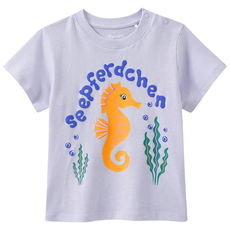 Baby T-Shirt mit Seepferdchen-Motiv von Topomini