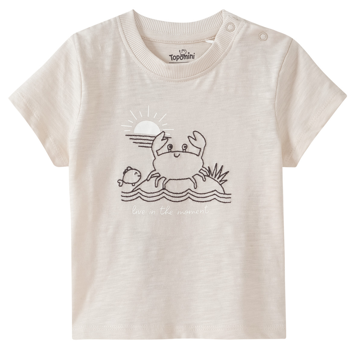 Baby T-Shirt mit Stickerei von Topomini