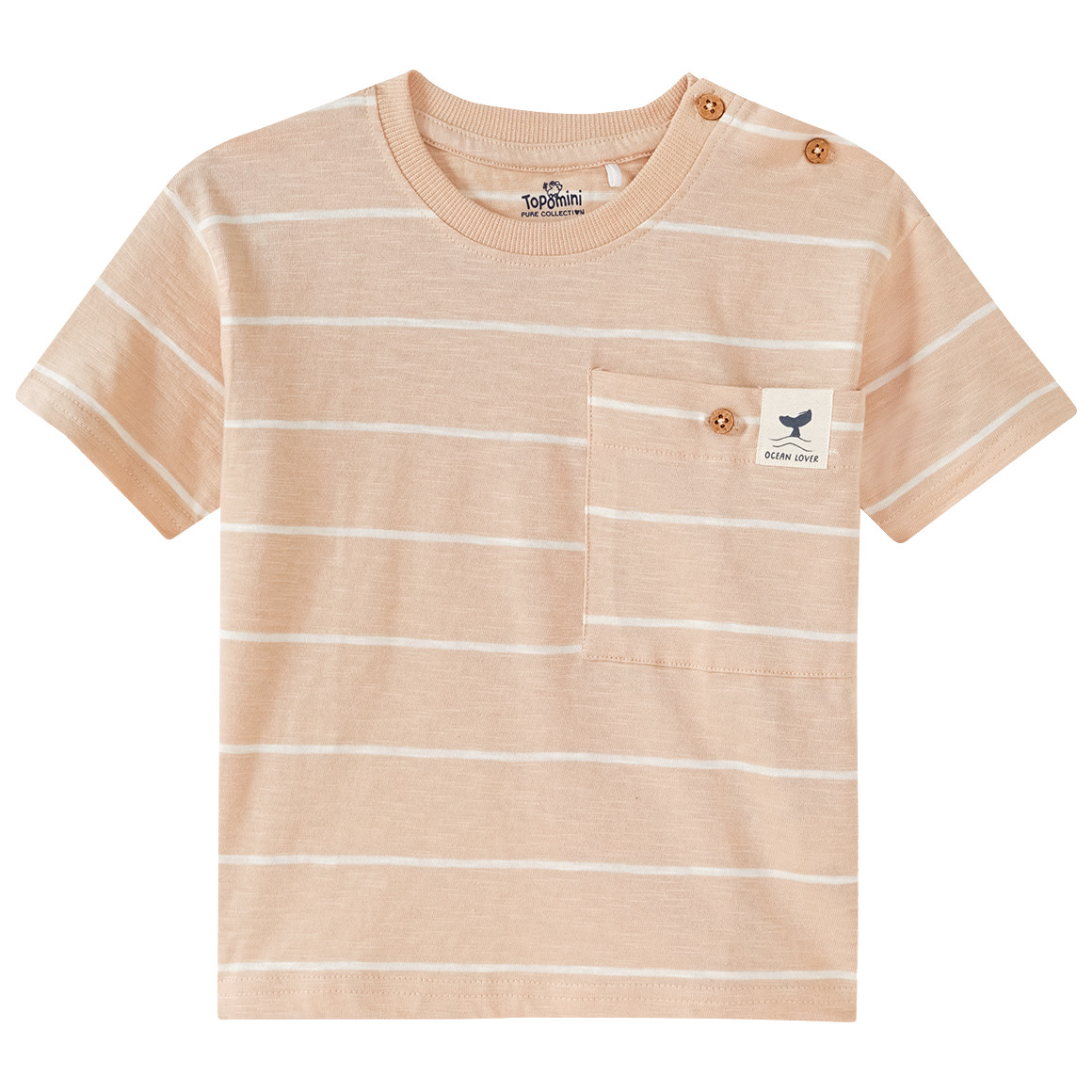 Baby T-Shirt mit Streifen von Topomini