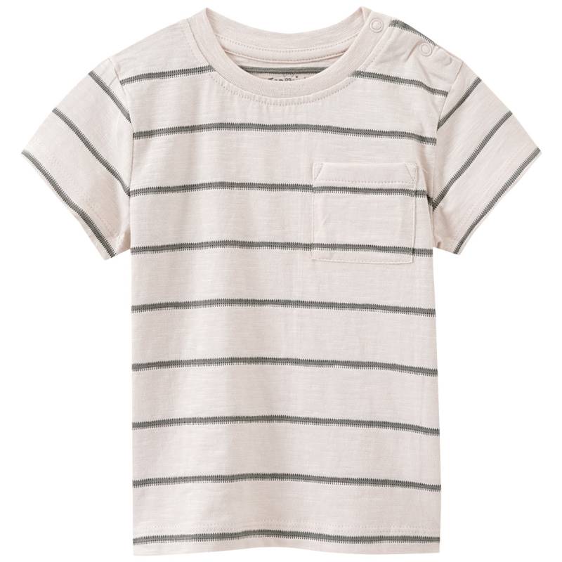 Baby T-Shirt mit Strukturstreifen von Topomini