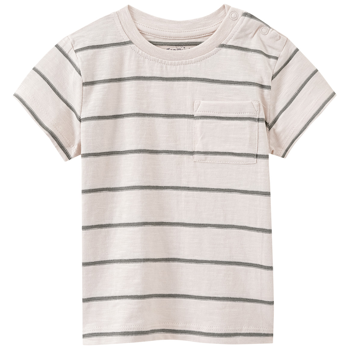 Baby T-Shirt mit Strukturstreifen Baby T-Shirt mit Strukturstreifen von Topomini