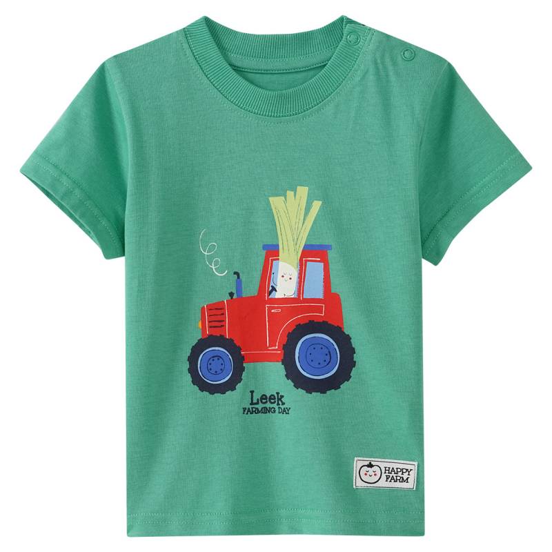 Baby T-Shirt mit Traktor-Print von Topomini