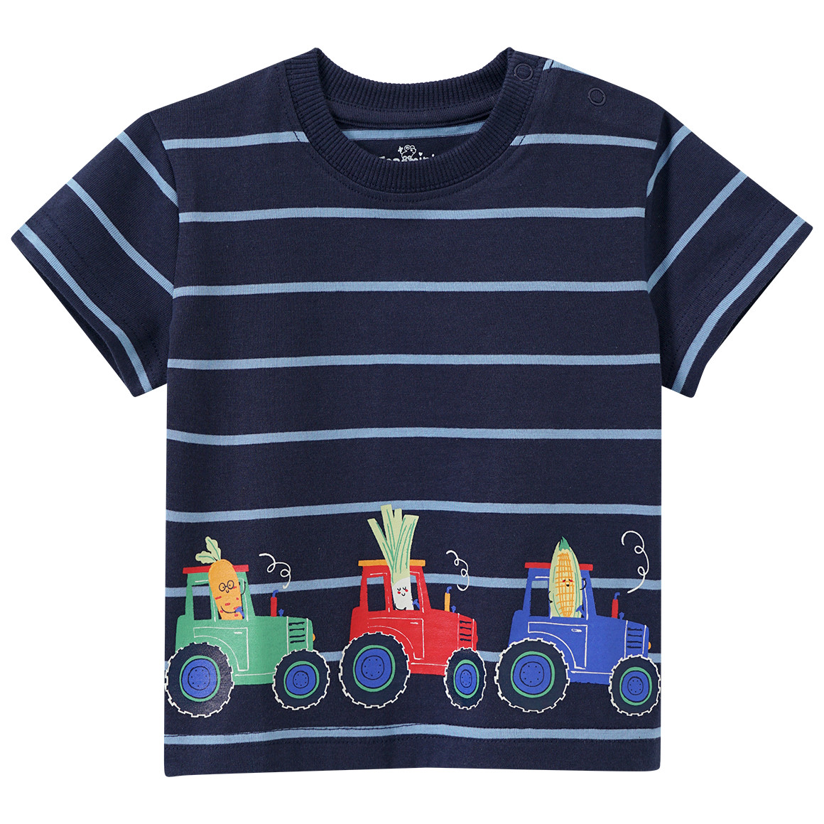 Baby T-Shirt mit Traktor-Print von Topomini