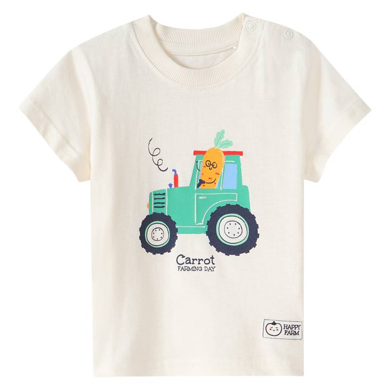 Baby T-Shirt mit Traktor-Print Baby T-Shirt mit Traktor-Print von Topomini