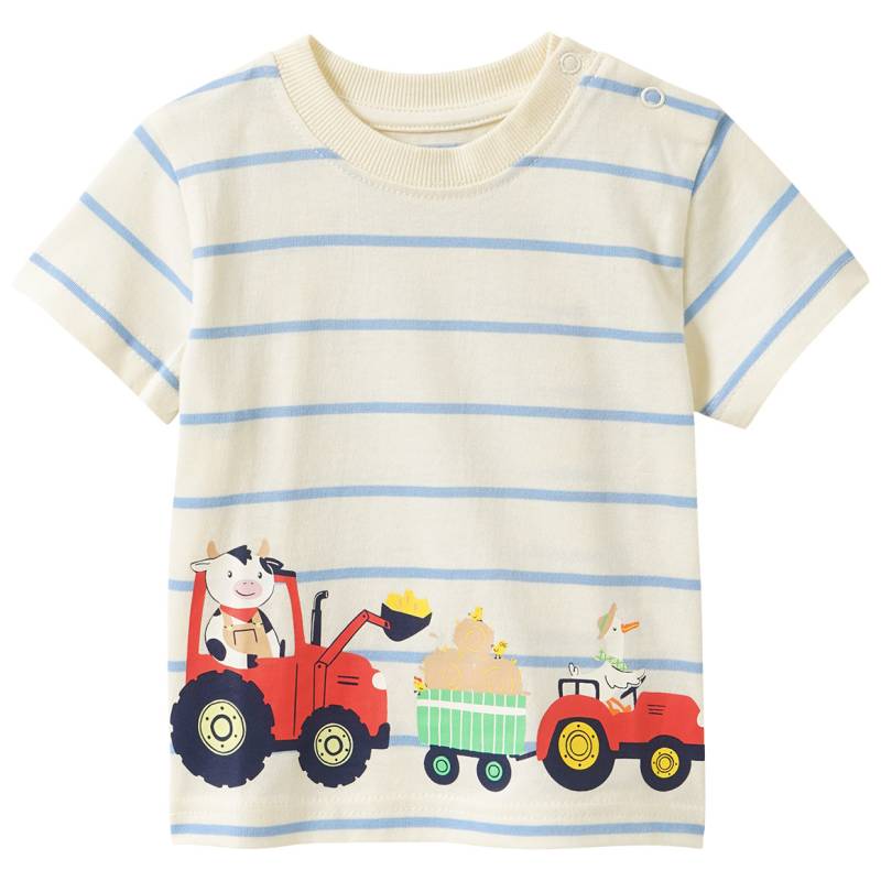 Baby T-Shirt mit Traktor-Print von Topomini